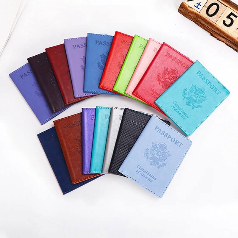 

1PC Passport Cover Slim Travel Passport Holder Wallet Gift PU Leather Card Case Cover Unisex