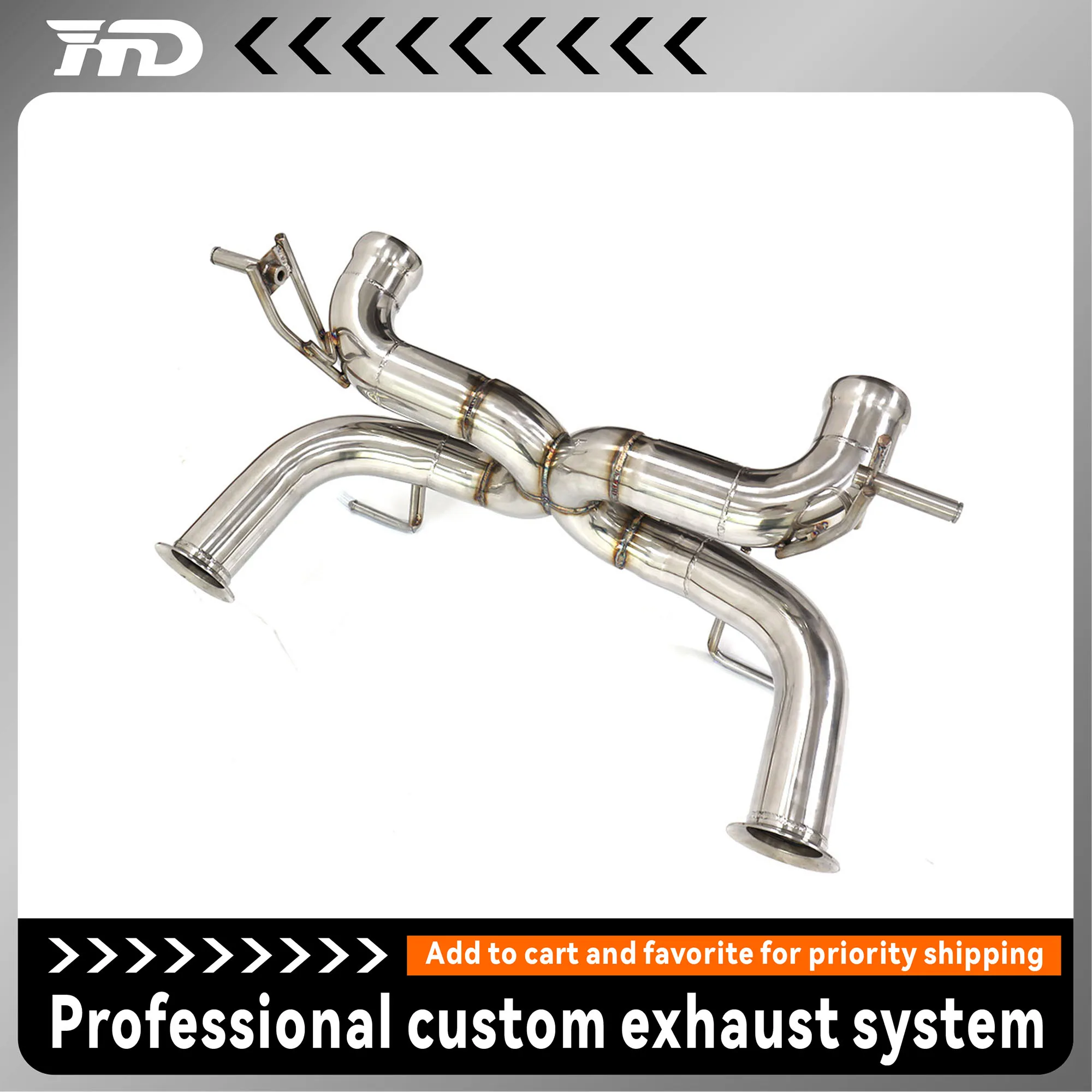 

HMD Exhaust System SS304 Performance Catback for Lamborghini Aventador S LP740 modified SVJ stainless straight without valve