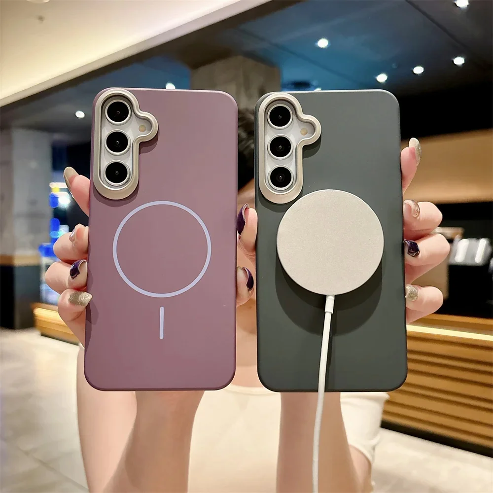 Harte PC-Handyhülle für Samsung Galaxy A56 A55 A54 A53 A52 A36 A35 A34 A25 A24 A23 A17 A16 A15 A13 Magsafe Wireless Charge Cover