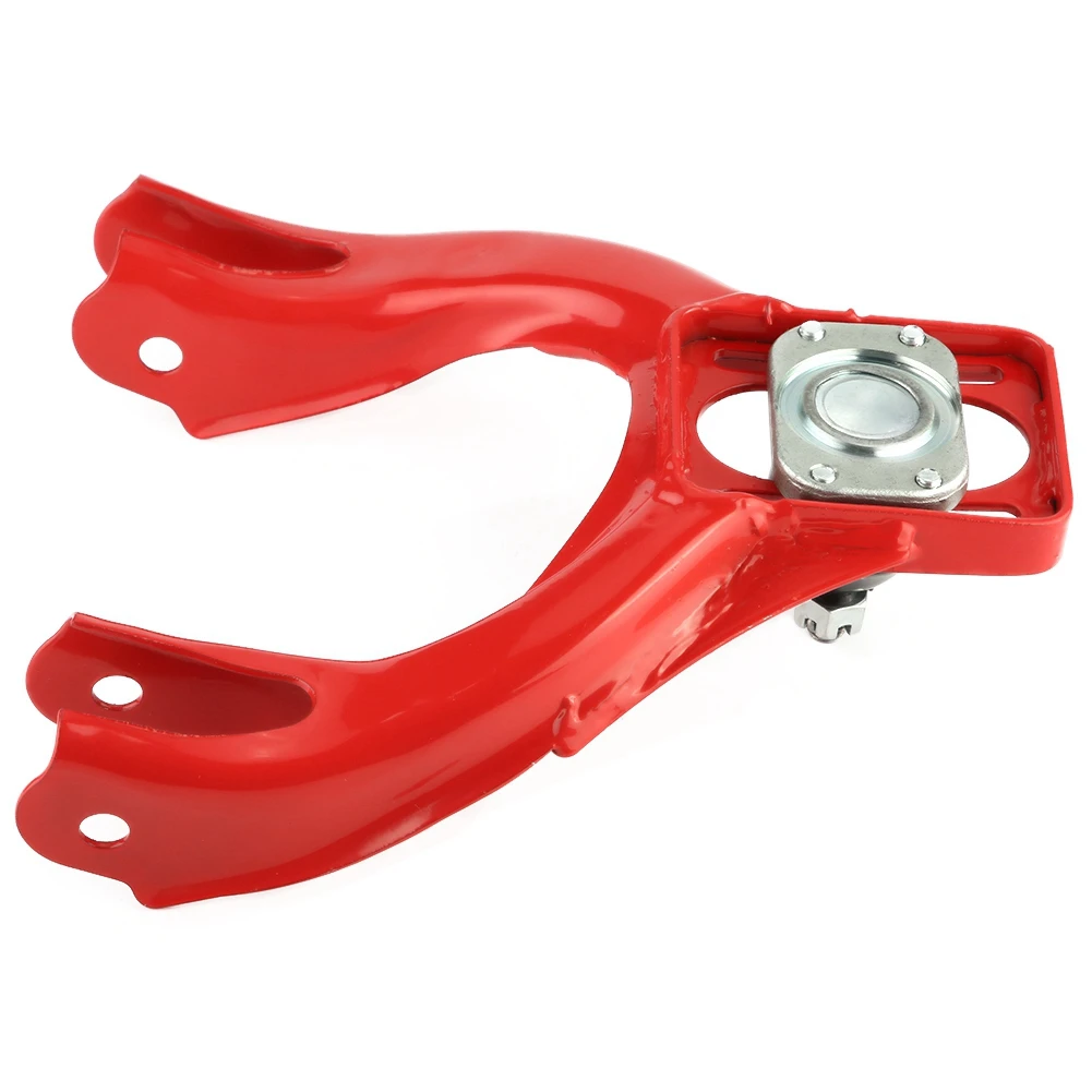 Ou honda civic 92-95/integra frente braço de controle superior tubo camber kit + 92-00 ajustável traseiro camber braços vermelho