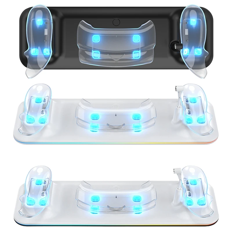 

Wireless Charging Dock For Meta Quest 3/Meta 3 VR Multi-Function Magnetic Suction RGB Light Wireless Charging Adapter