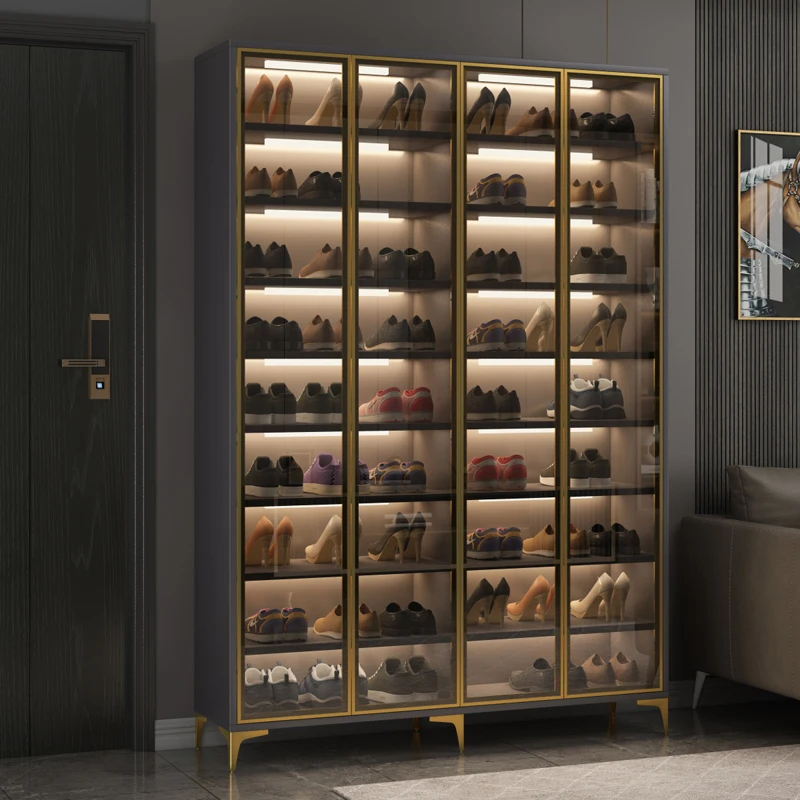 Shoe cabinet, household entrance, small size, entrance, porch, partition cabinet, integrated large capacity, wall facing
