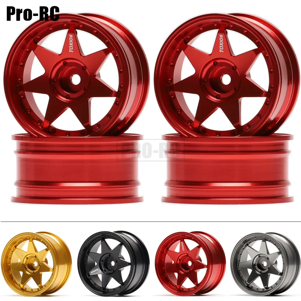 

4Pcs 1.9" Alloy 7 Spoke Wheel Rim Wheel Hub For RC Car 1/10 On-Road Drift Rock Crawler 1:10 HPI Kyosho RedCat SAKURA