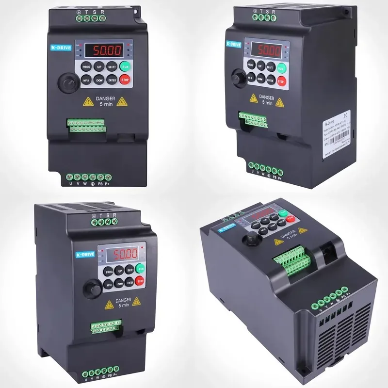 Variateurs de fréquence miniatures économiques, convertisseurs AC, contrôleurs de vitesse VFD, 0,4 kW ~ 11 kW