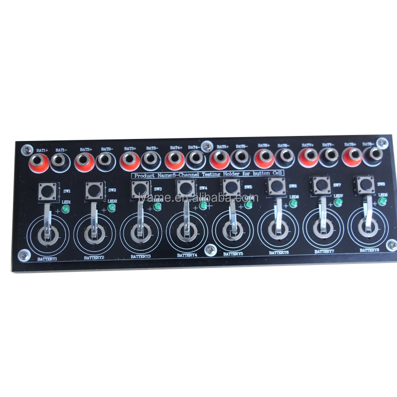

Восемь каналов Плата тестирования монетных ячеек CR2032 для оборудования для тестирования батарей