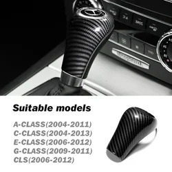 Car Gear Shift Knob Carbon Fiber Cover for Mercedes-Benz W204 W212 W169 W203 W211 W463 W218 W219 X204 a C E G CLS GLK Class