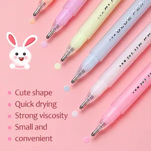 Sólida cola Stick Pen para estudantes, em forma de caneta artesanal cola Pen, Dot Doce Cor, de secagem rápida, alta viscosidade, Scrapbook Papelaria 10 principais vendas cola bastão kawaii - №10