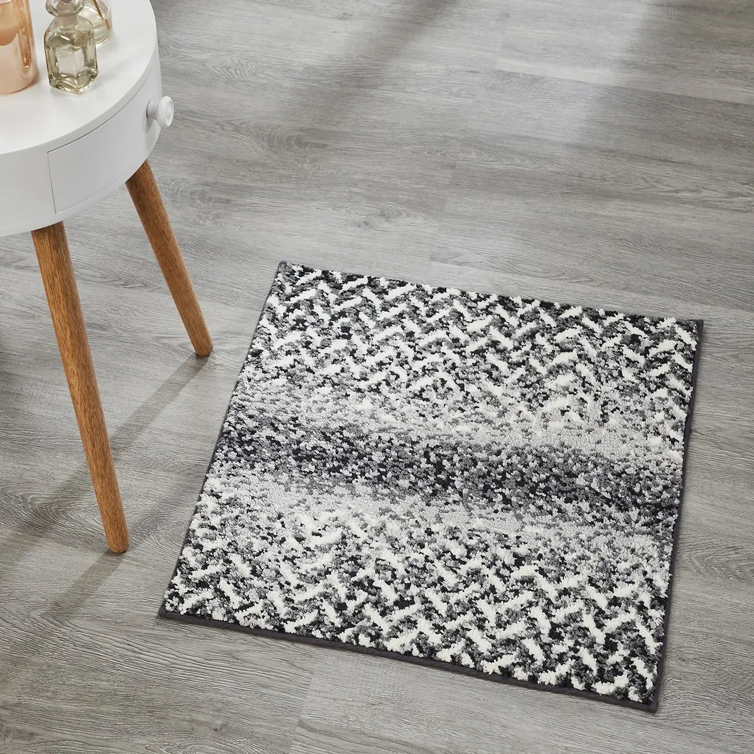 

Bath Rug 24' Square Bathroom Rug Mat Non-Slip Micro Polyester Bath Rugs for Bathroom Floor, Shower, Tub, Toilet Casablanca Colle