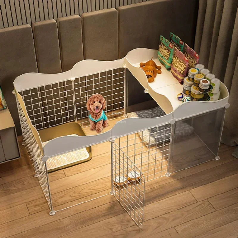 

Pet Fence Home Dog Houses Indoor Small Dog Kennels Creative House For Isolation Door With Toilet Area