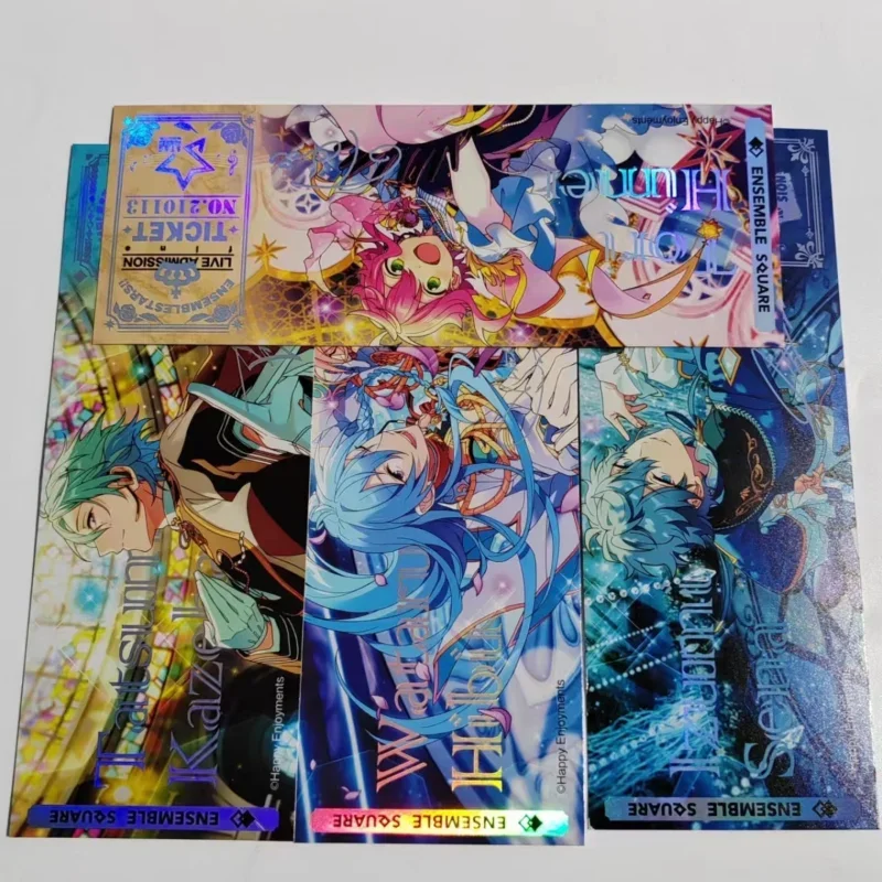 Anime Ensemble Stars Cosplay Collection Double-sided Laser Ticket Anime Ornaments Cute Stationery Gift Sakuma Rei Sucrose