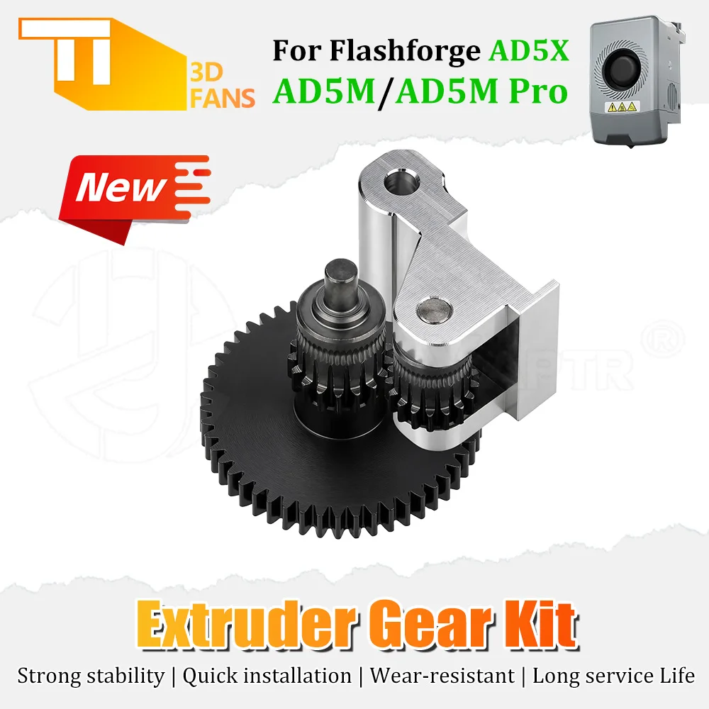 High Hardness Extrusion Drive Gear For Flashforge AD5 Series AD5X AD5M AD5M Pro 3D Printer Feeder Spare Parts