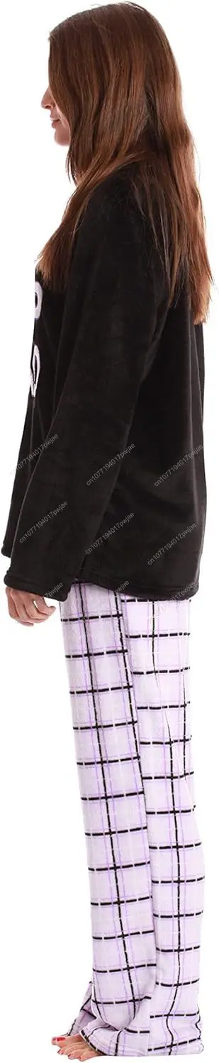 ชุดนอนผ้าพลัฌสำหรับผู้หญิงที่น่ารัก