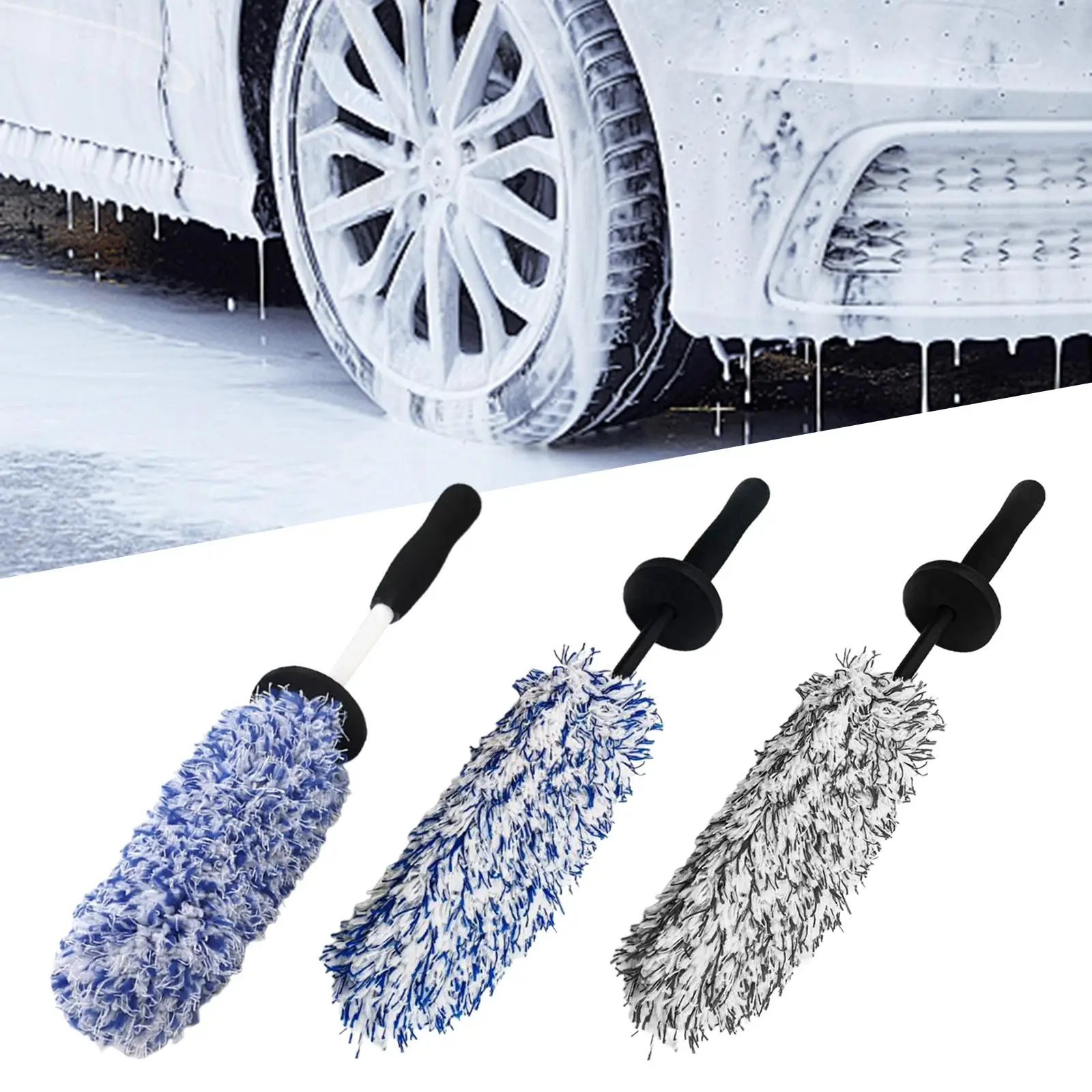 

Car Wheel Rim Cleaning Brush Car Cleaning Supplies Universal Wheel Brush Cleaning Tool for Car Wheel Hub Rims Tires Tire