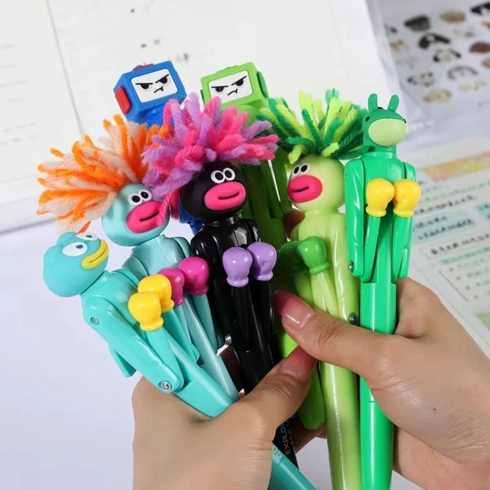 

New Creative Boxing Pen Quick-drying Stationery Stress Relief Toys Neutral Pen Cartoon Ballpoint Pen School Supplies