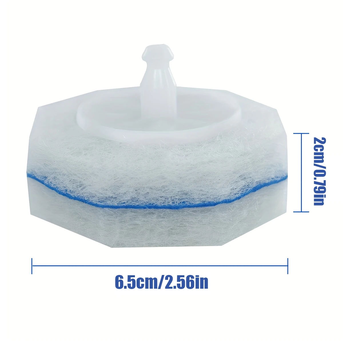 20PCS Toilet Wand Refills Disposable Toilet Brush Replacement Heads with Upgraded Fiber Bristles, Compatible with Clorax Toilet Brush Replacement Systems, Handle Not Include view 2