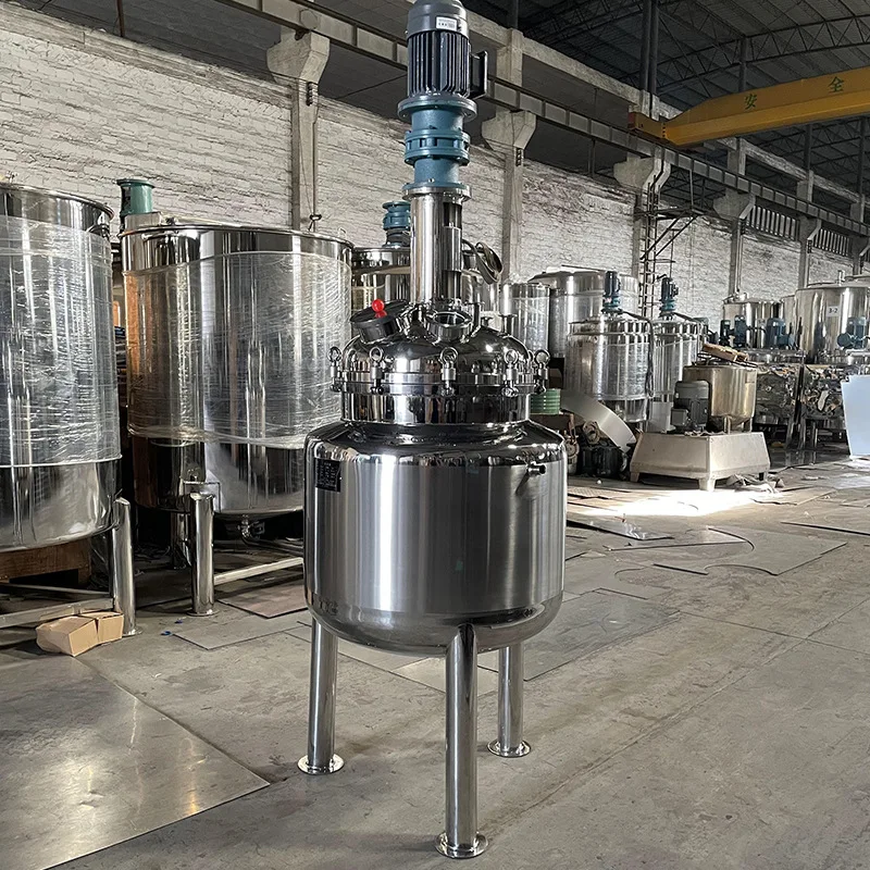 Stainless Steel Steam Heating Reactor Honeycomb Miller Plate Jacketed Reaction Pot Electric Heating Chemical Vacuum Stirring Pot