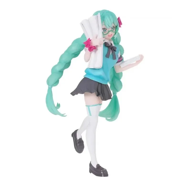 Das 16. Jahrestag Hatsune Miku Booota Studentenuniform Doppelter Pferdeschwanz umgebende Ornamente Animationsfiguren Modell Kinderspielzeug