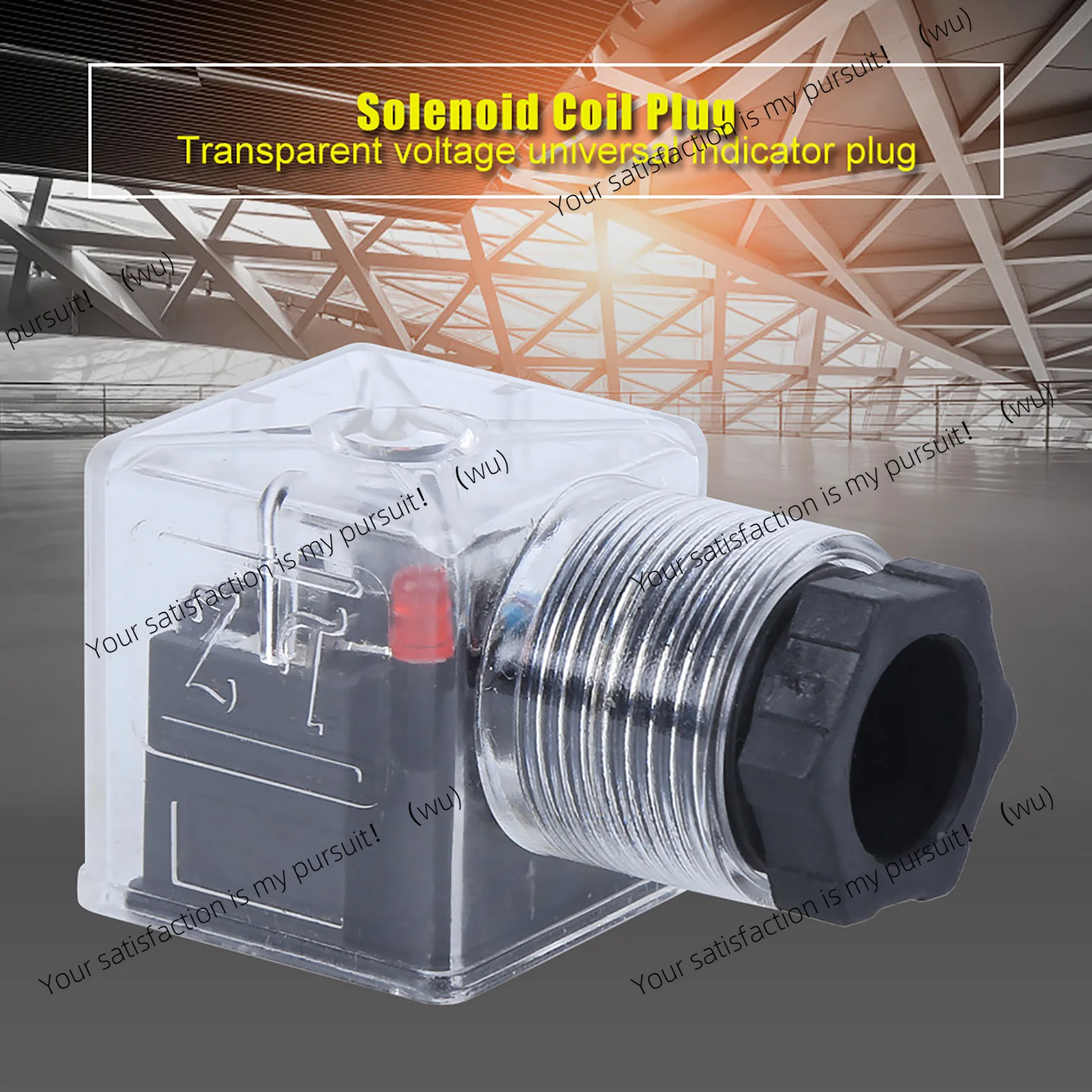 5Pcs DC24 Hydraulic Solenoid Valve Plug Accessories Solenoid Coil Plug Hydraulic Valve Transparent Voltage Accessories