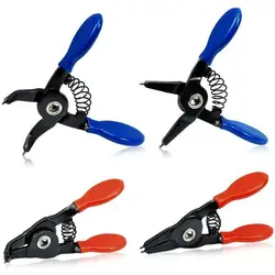 4pcs Mini Circlip Pliers Right Angled Beak Portable Multifunctional Snap Ring Circlip Pliers Set Ext Int Tool Repair Engine Tool