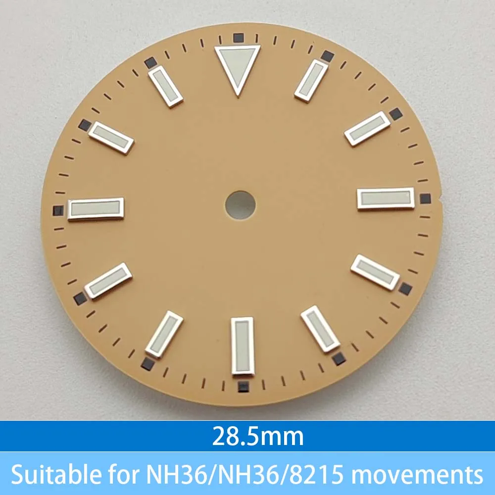 Циферблат аксессуара для часов диаметром 28,5 мм подходит для автоматических механических мужских часов NH35/NH36/8215