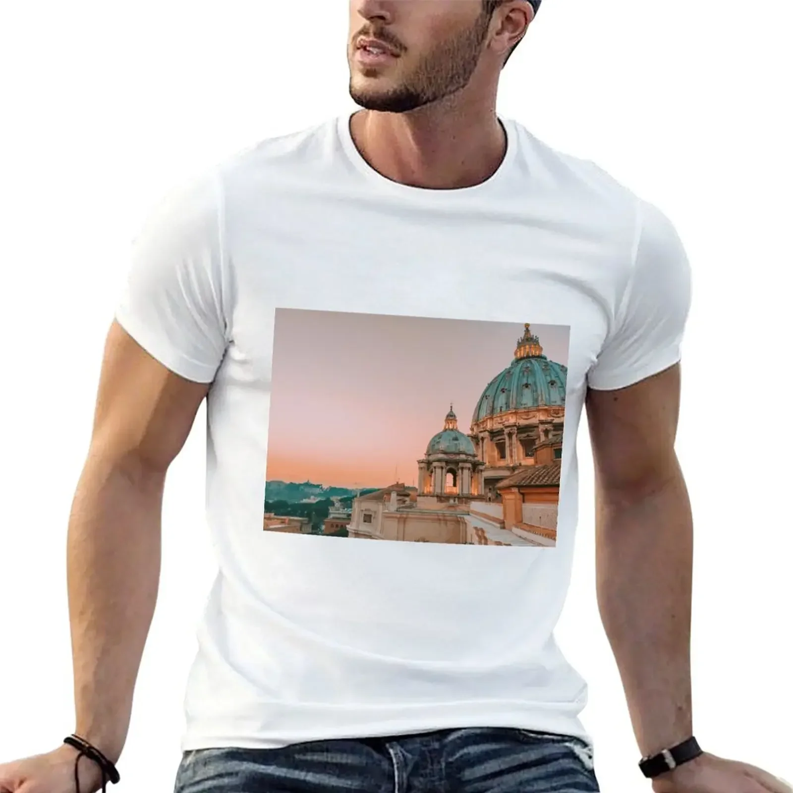 St. Peters Basilica at Sunset T-Shirt designer shirts vintage clothes mens vintage t shirts