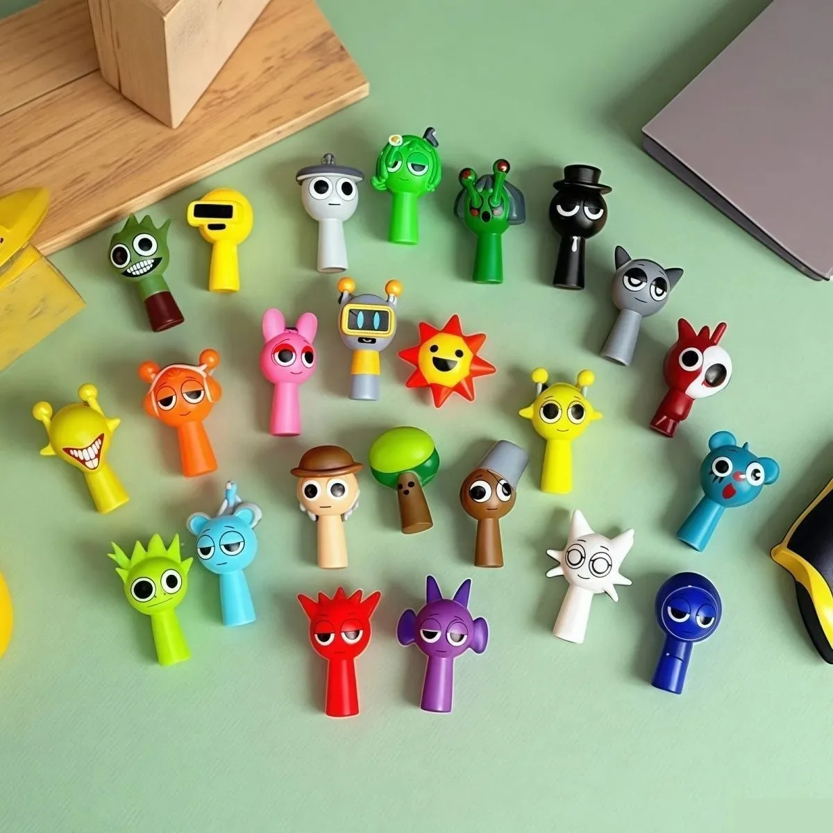 5cm 24 teile/satz Anime Spiel Sprunki Mini Figur Blind Box PVC Modell Spielzeug Sprunki PVC Action Figure Modell Kinder puppen Geschenk