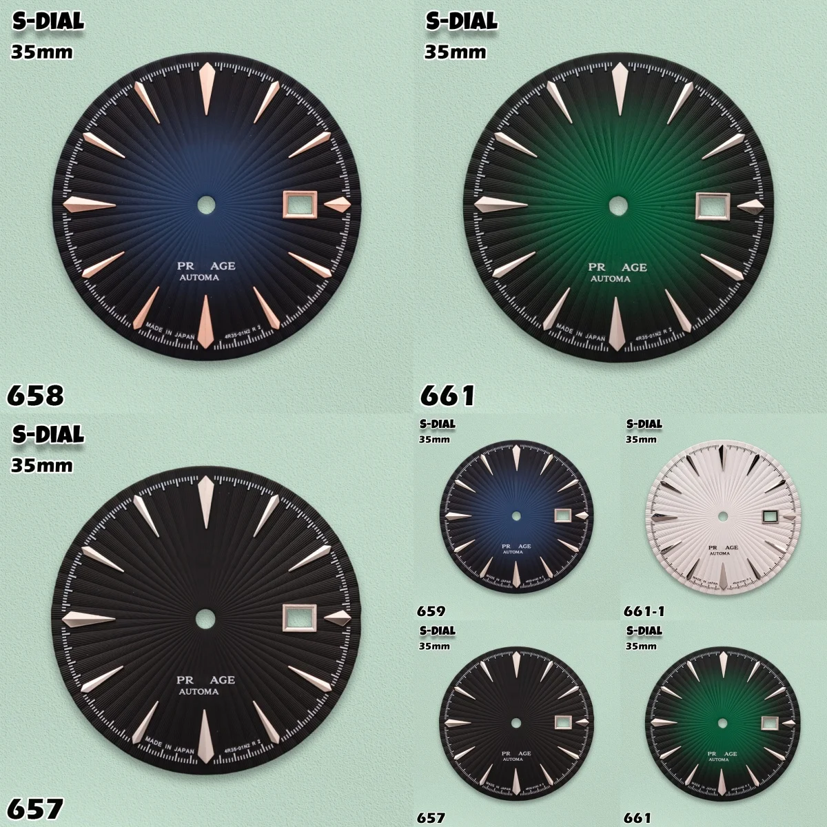 Reloj SKO con Logotipo S, Esfera de 35 mm con Rayas Verticales, Compatible con Movimiento NH35, Relojes de Alta Calidad para Hombre, Accesorios de Modificación de Relojes