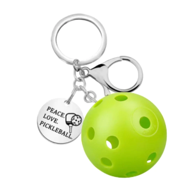 New 2024 New Pickleball Bag Tag Key Holder Car Key Chain Pendant Pickleball Keyring For Party Hoilday Handbag Wallets Birthday