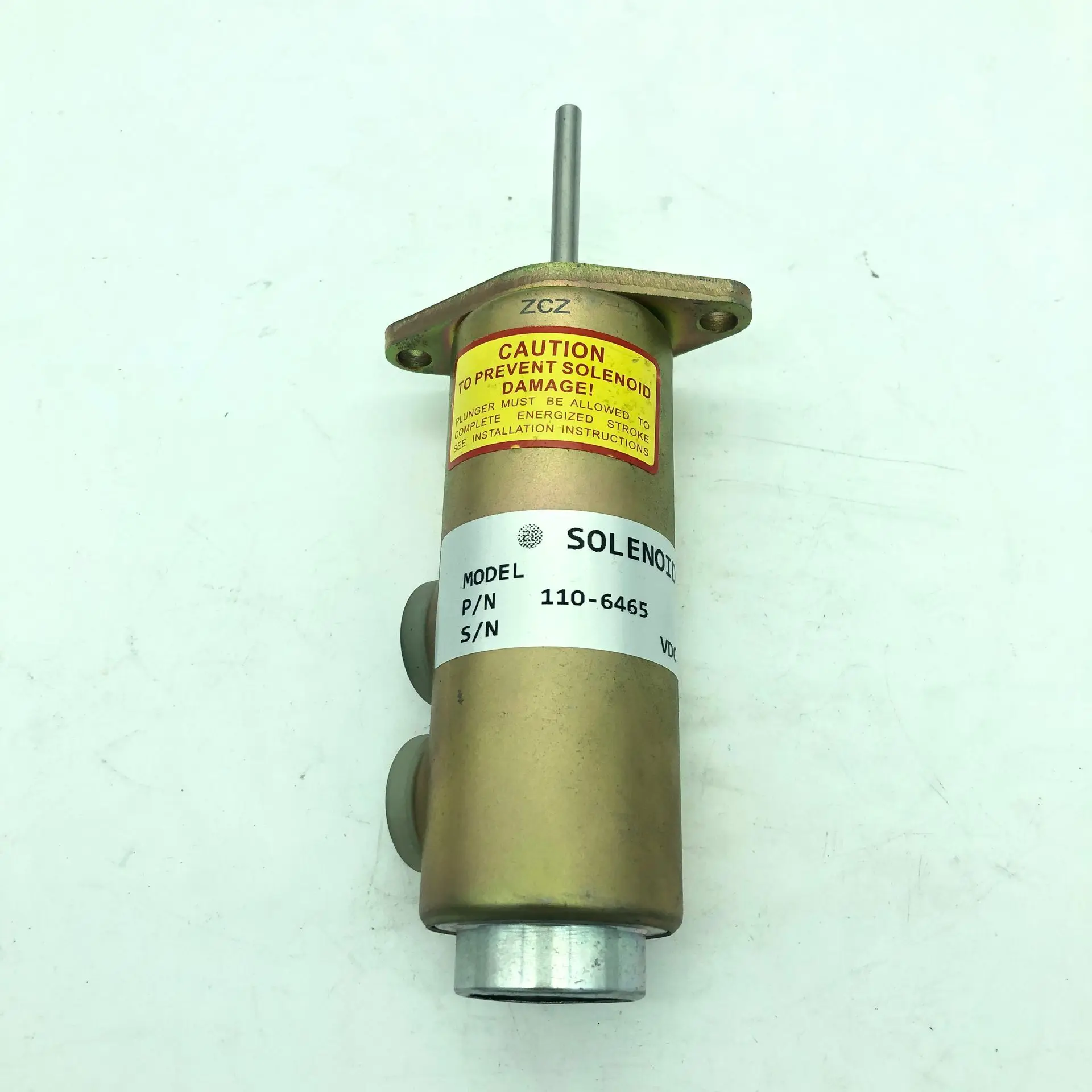 

110-6465 6T4122 24V Diesel Shutoff Solenoid 6T-4121 6T-4122 125-5774 Compatible with Caterpillar Excavator 330B 3204 3306 3304B