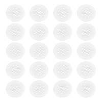 20pcs Plastic Air Vent Covers Moisture -proof Round Mesh Hole Air Vent Louver  Decorative Covers Furniture Grille Ventilation