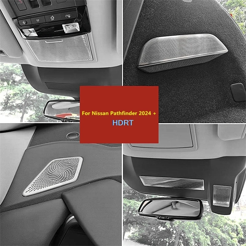 For Nissan Pathfinder 2024 + Car Styling Reading Light Speaker Roof Air Vent Front Triangular Rear Trunk Horn Dust Proof Cover