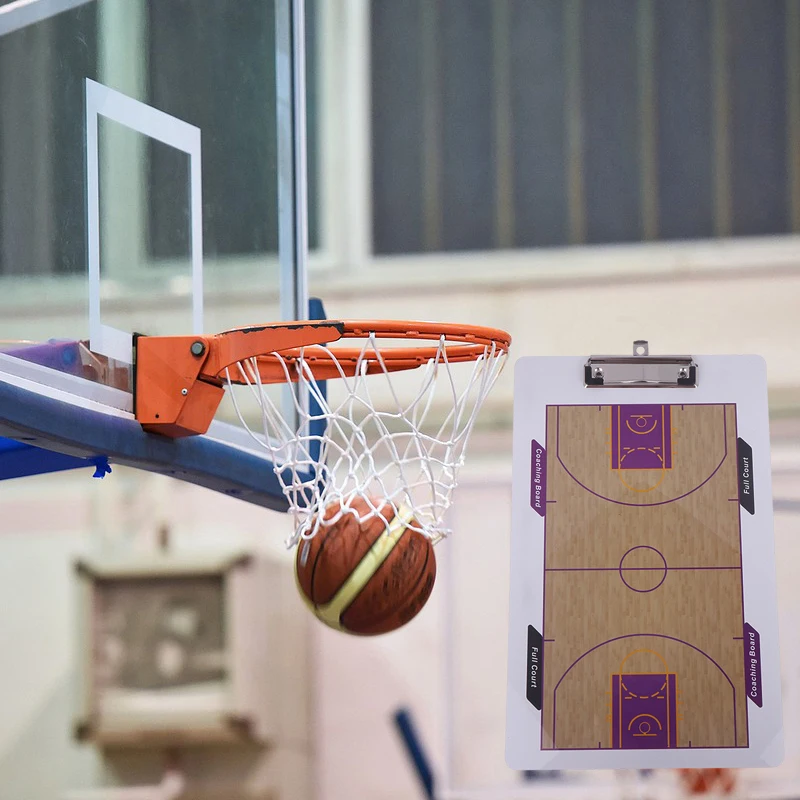 

Portable Erasable Basketball Tactical Coaching Board, Rewritable Match Strategy Whiteboard, Referee & Training Guidance Equipmen