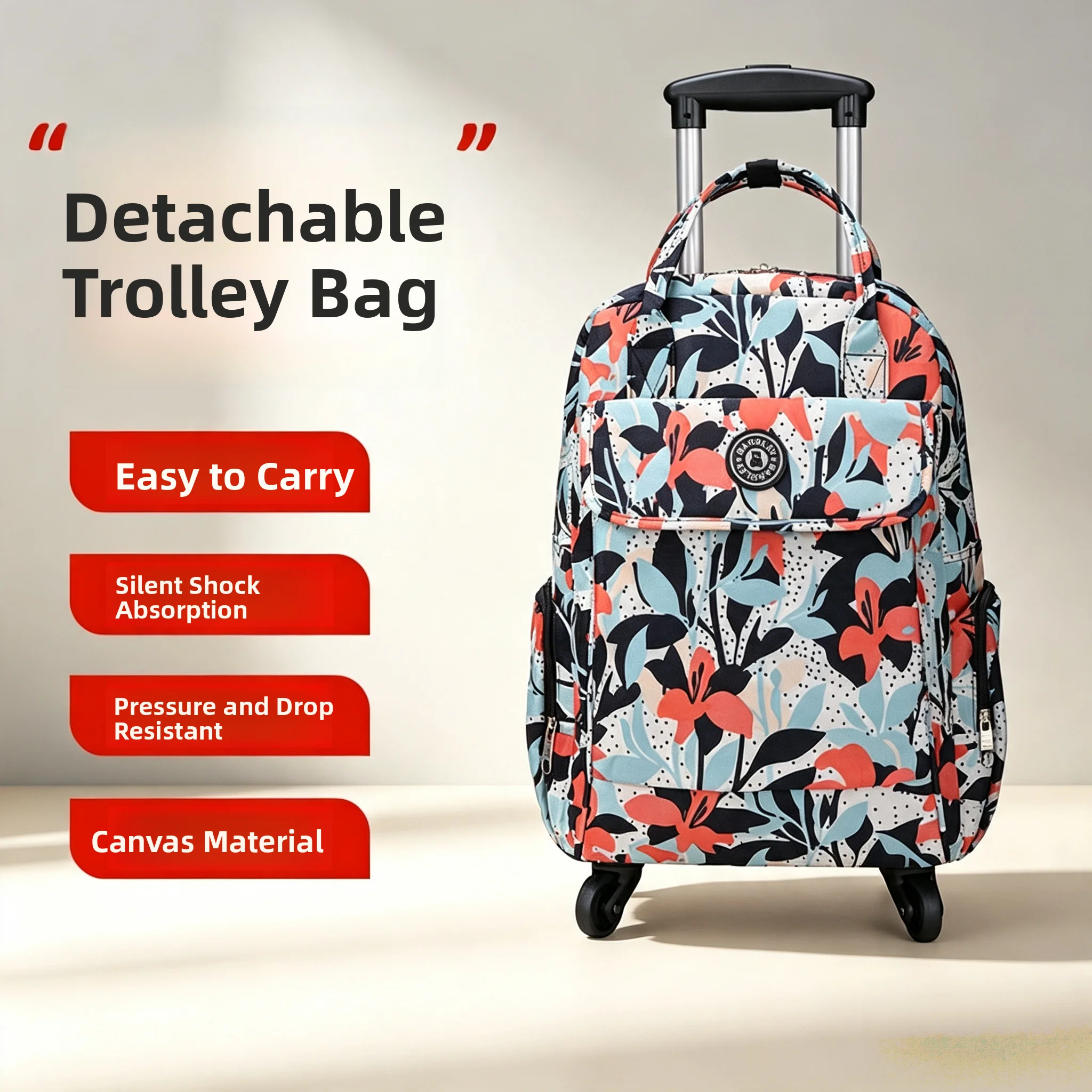 sac-a-dos-portable-pour-femmes-16-pouces-sac-de-voyage-leger-avec-imprime-floral-facile-a-transporter-valise-pliante-a-quatre-roulettes
