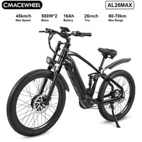 CMACEWHEEL AL26MAX Adult Electric Bike Electrical Road Bicycle 48V 17Ah E-bike 26\