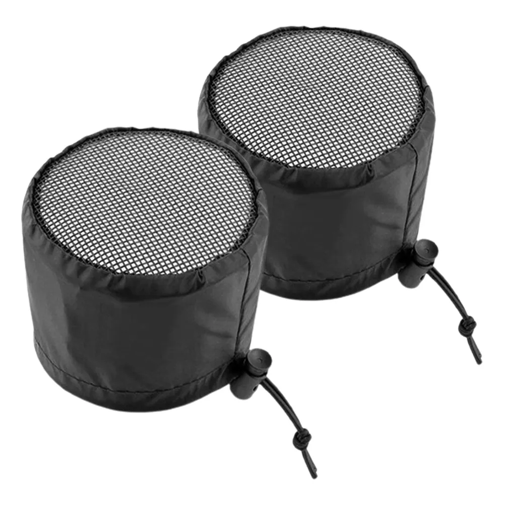 2Pcs Vent Covers Grow Tent Insect Screen Polyester Elastic Band Fixed Buckle Adjustable Opening Duct Filter Grow Tent