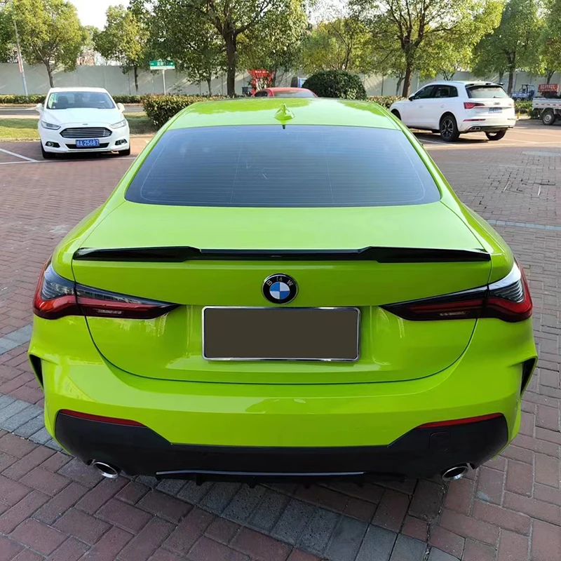 High Quality For BMW 4 Series G22 430i G82 M4 2021up PSM Style Car Rear Wing  Spoiler Glossy Black Or Carbon Fiber Look Body Kit