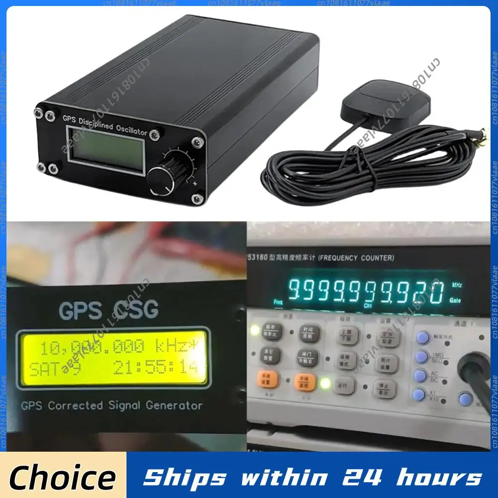 

GPS Disciplined OCXO 10MHz High Precision Signal Source 1PPS Output GPSDO GNSS Clock for Audio Decoders/Test Instruments