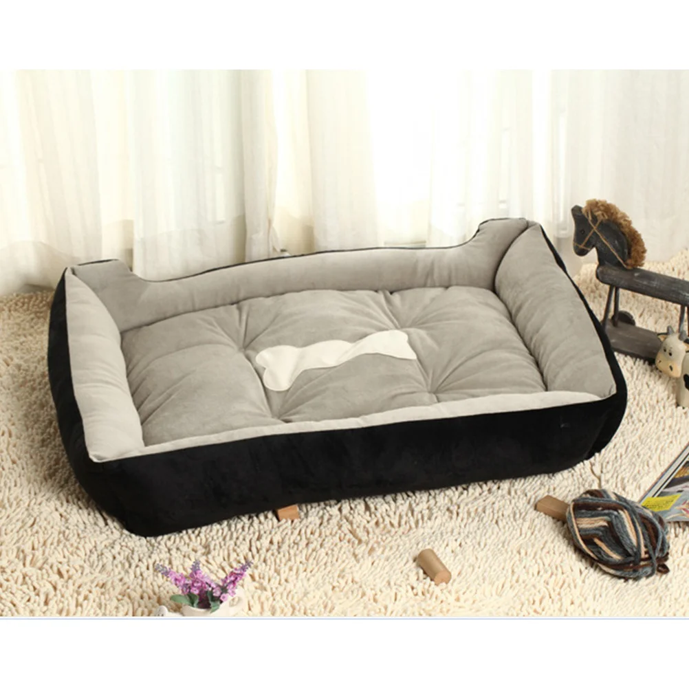 

Pet Nest Dog Bed 45Cm Short Pad Waterproof Anti-Slip Bottom Washable Warm For Cats Small Dogs Pet Winter Nest