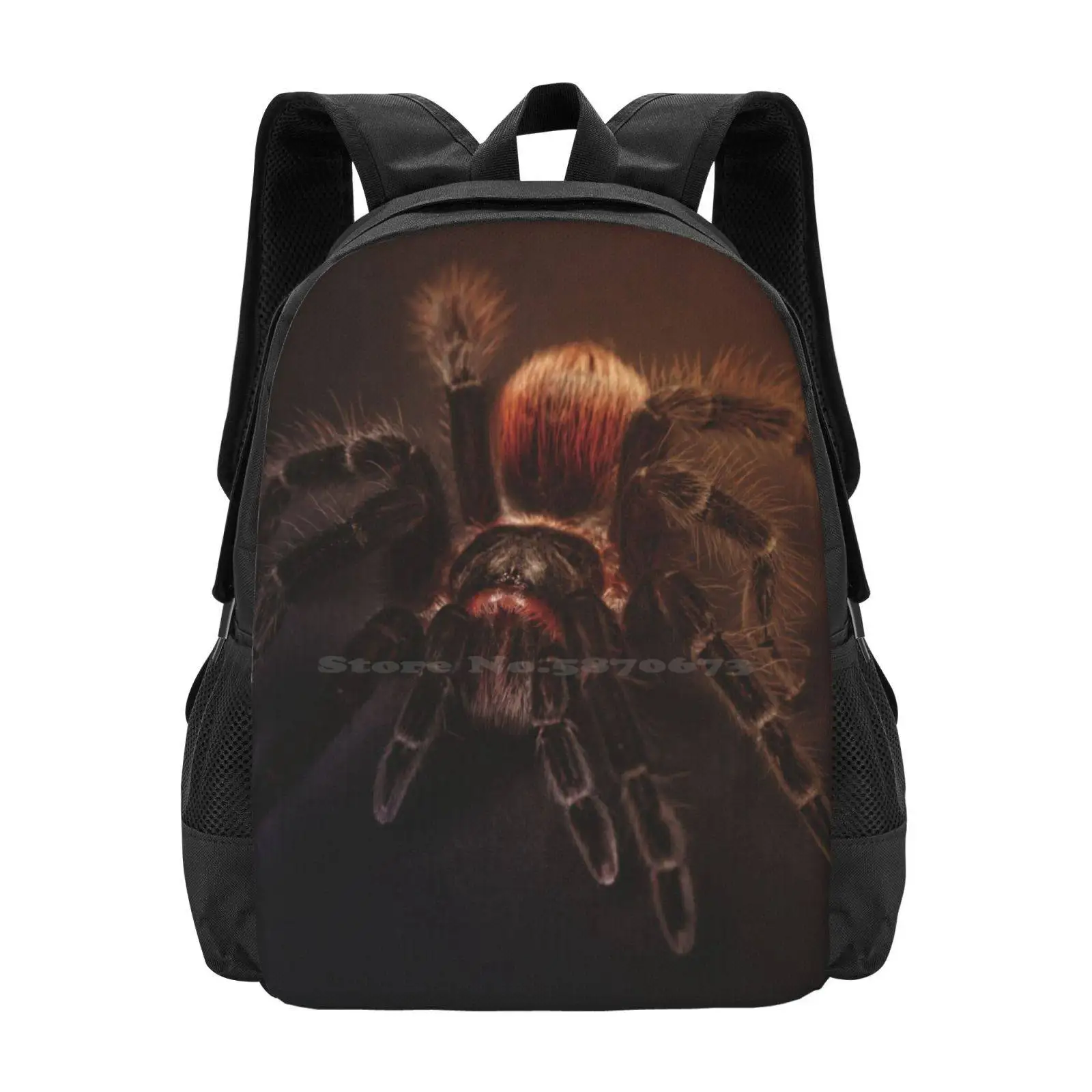 Tarantula Hot Sale Schoolbag Backpack Fashion Bags Tarantula Arachnid Halloween Insects Arachne Arachnophobia Spiders Horror