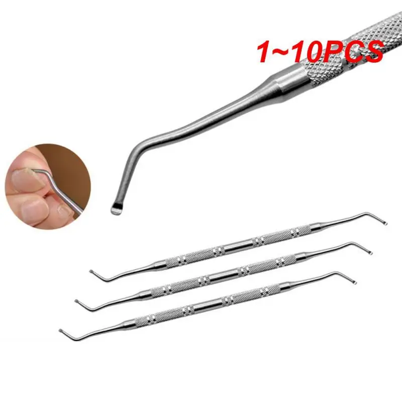 1~10PCS Professional Double Ended Toe Nail File Pedicure File Edge Ingrown Onychomycosis Nail Lifter Manicure Clean Tool