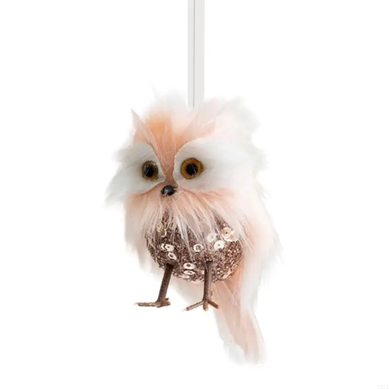 

Handcrafted Elk Owl Felt Christmas Tree Decorations Felt Desktop Ornaments Party decoration For Kids Adults Gifts X3UC
