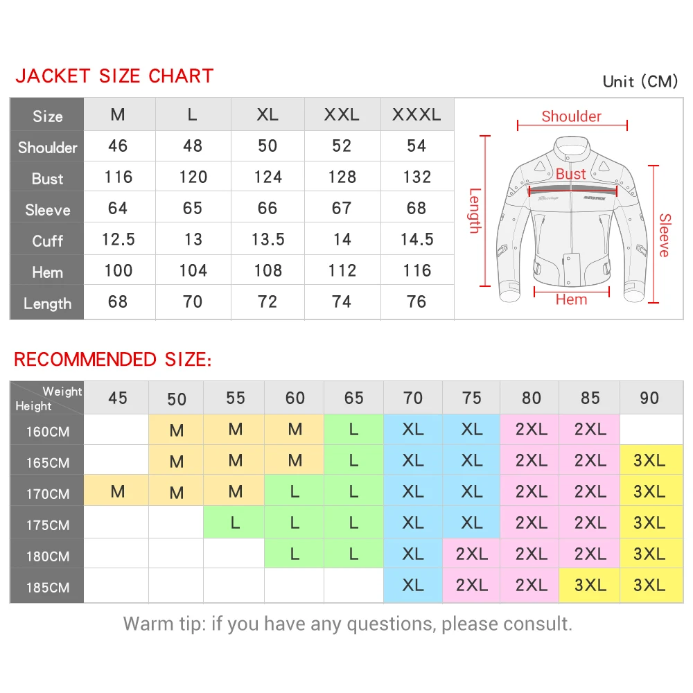 Men's Motorcycle Jacket Waterproof And Anti Fall Off-road Racing Jacket With Built-in Protective Gear Suitable For All Seasons