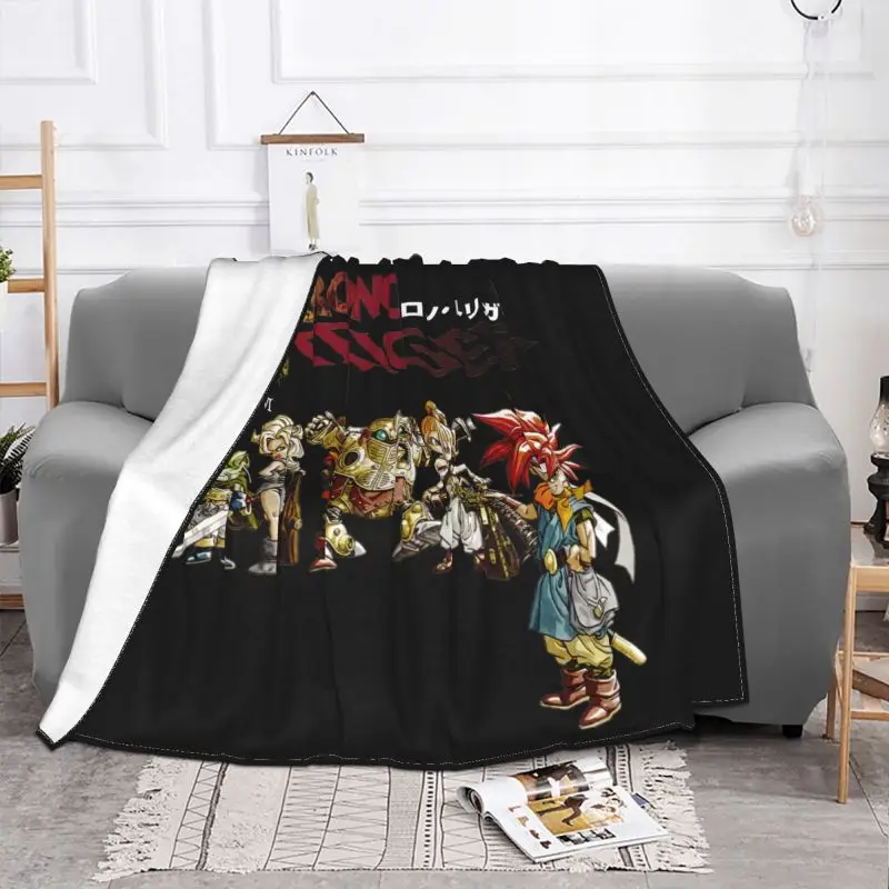 Chrono Trigger Retro Video Game Blanket Luxury For Bed Dust Cover Faux Fur Mink Decorative Sofa