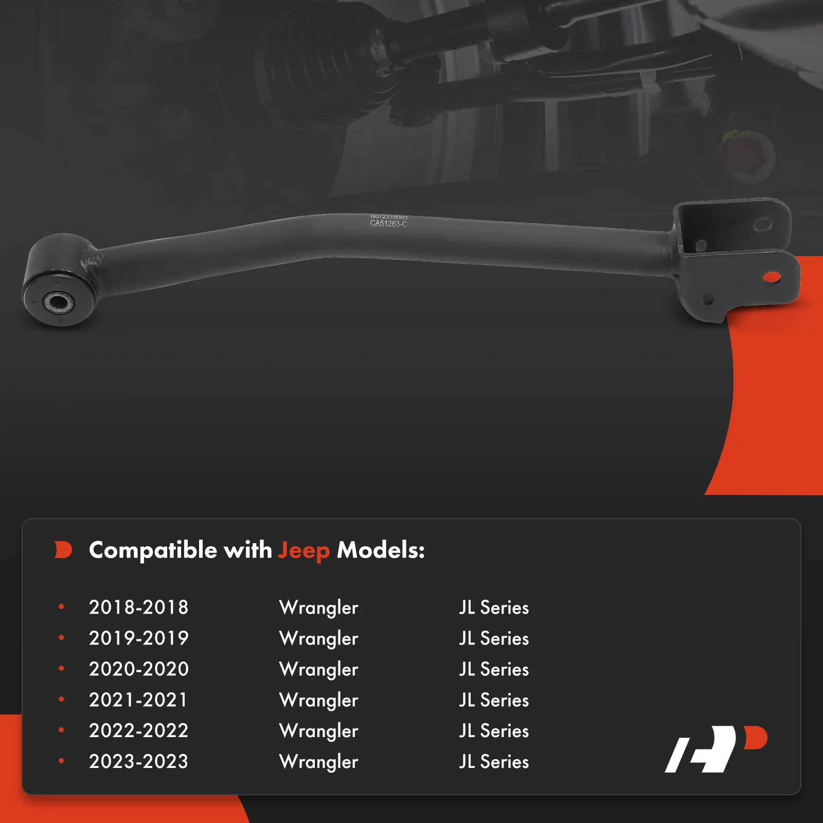 A-Premium Front Right Upper Control Arm for Jeep Wrangler 2018 2019 2020 2021 2022 2023 2024 Gladiator 2020 2021 2022 2023 2024