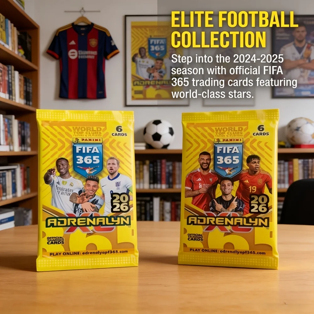 Tarjetas Panini 2026 FIFA 365 Adrenalyn XL |   Tarjeta de Regalo para Fanáticos del Fútbol, Tarjetas de Clubes de Fútbol de Primera Categoría, Tarjetas de Fútbol Oficiales, Imprescindible para Fanáticos del Fútbol