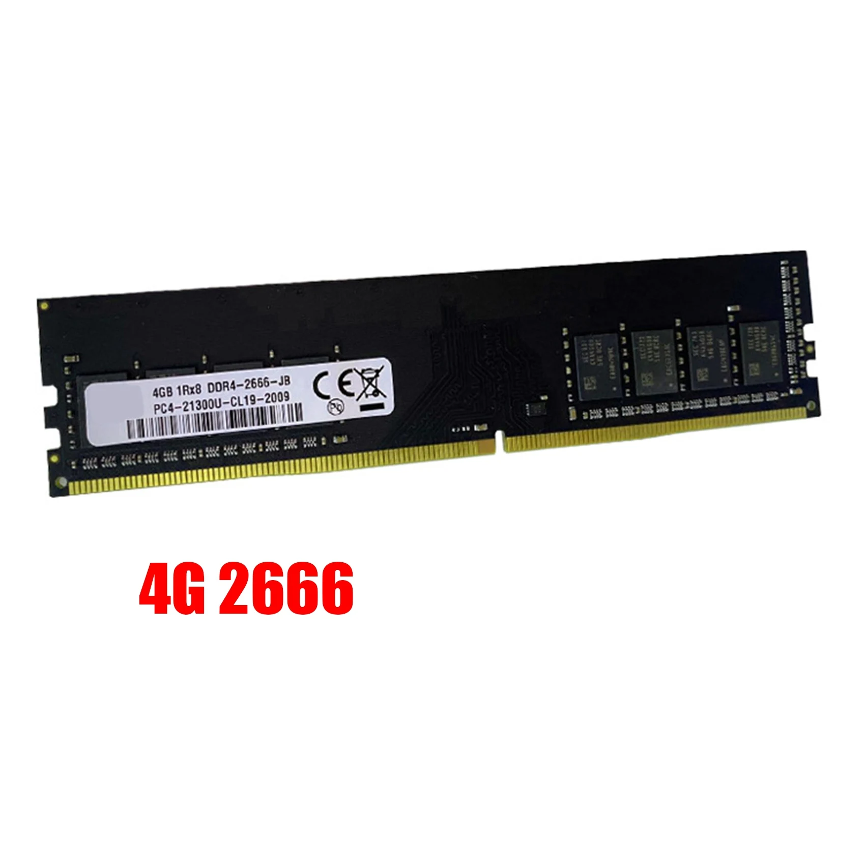 DDR4หน่วยความจำแรม4กิกะไบต์2666MHz PC4-21300 1.2V 284PIN DIMM รองรับช่องทางคู่สำหรับ Intel AMD เดสก์ท็อป