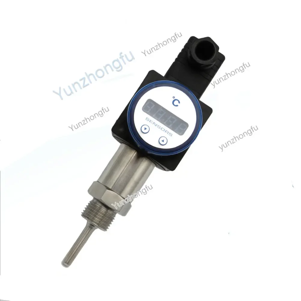 Integrated Digital Display Pt100 Temperature Sensor Pipe Temperature Measurement 4-20mA Output Probe Thread Production