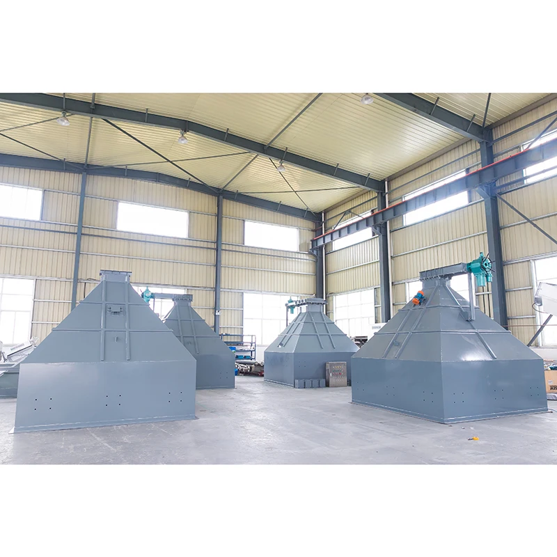 الفولاذ المقاوم للصدأ 304 316 الحمأة هوبر مع بوابة الشريحة لنظام نزح المياه الحمأة حجم أكثر من 10 سم مكعب