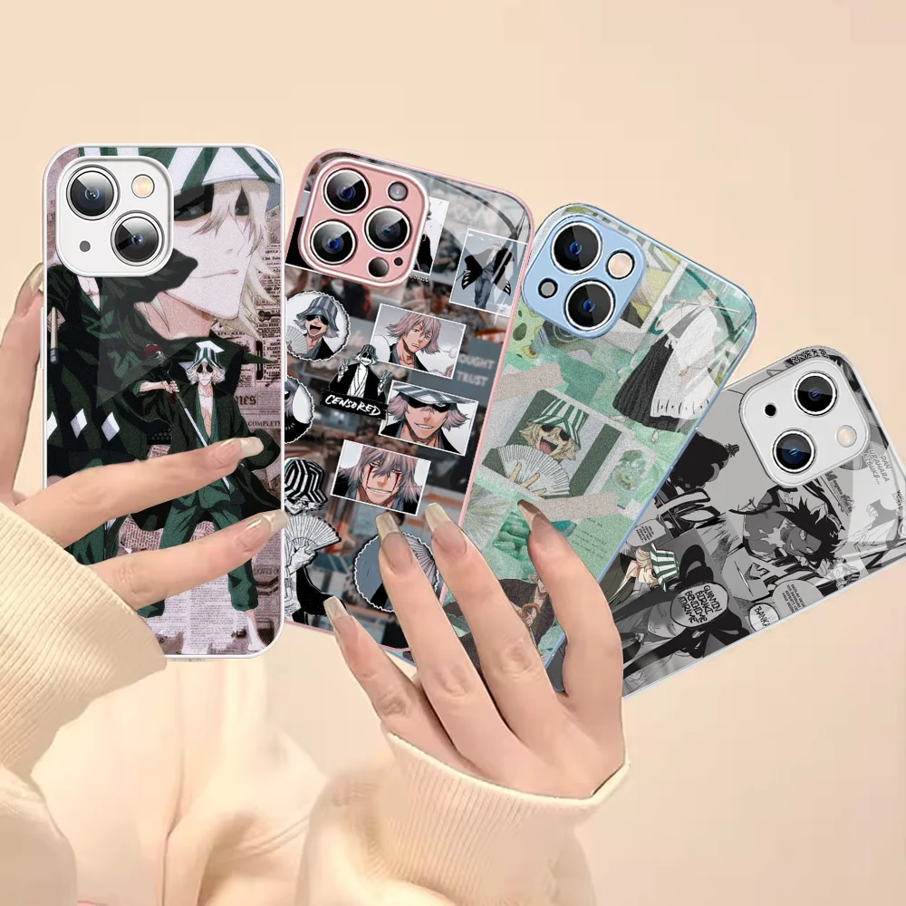 

Kisuke Urahara Bleach Anime Phone Case For iPhone 15 13 12 Mini 11 Pro XS Max X XR 14 Plus Tempered Glass Cover