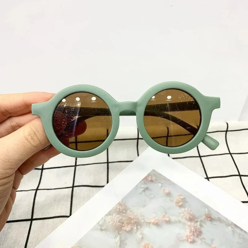 Kindersonnenbrille, runder Rahmen im Inset-Stil, Baby-Sonnenbrille für 1-7 Jahre alte Babys, Sonnenschutz für Kinder, Sonnenschutz Anti-UV400 О Exper – Detail 5